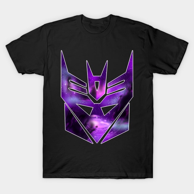 Starry Decepticon T-Shirt by candychameleon